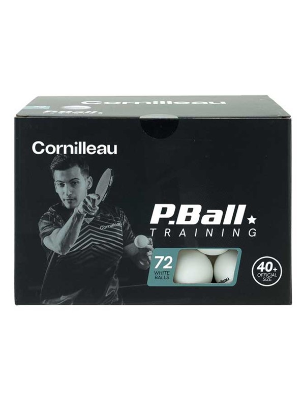 Žogice za namizni tenis Cornilleau P-BALL ABS Training* x72 bele