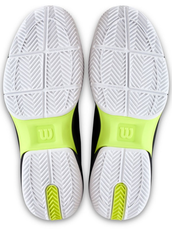 Tenis copati Wilson Rush Lite 5 Clay Black/Safety yellow