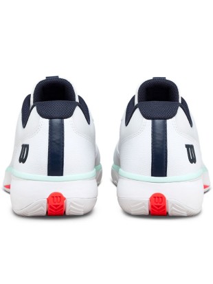Tenis copati Wilson Rush Lite 5 Clay White/Fiery Coral